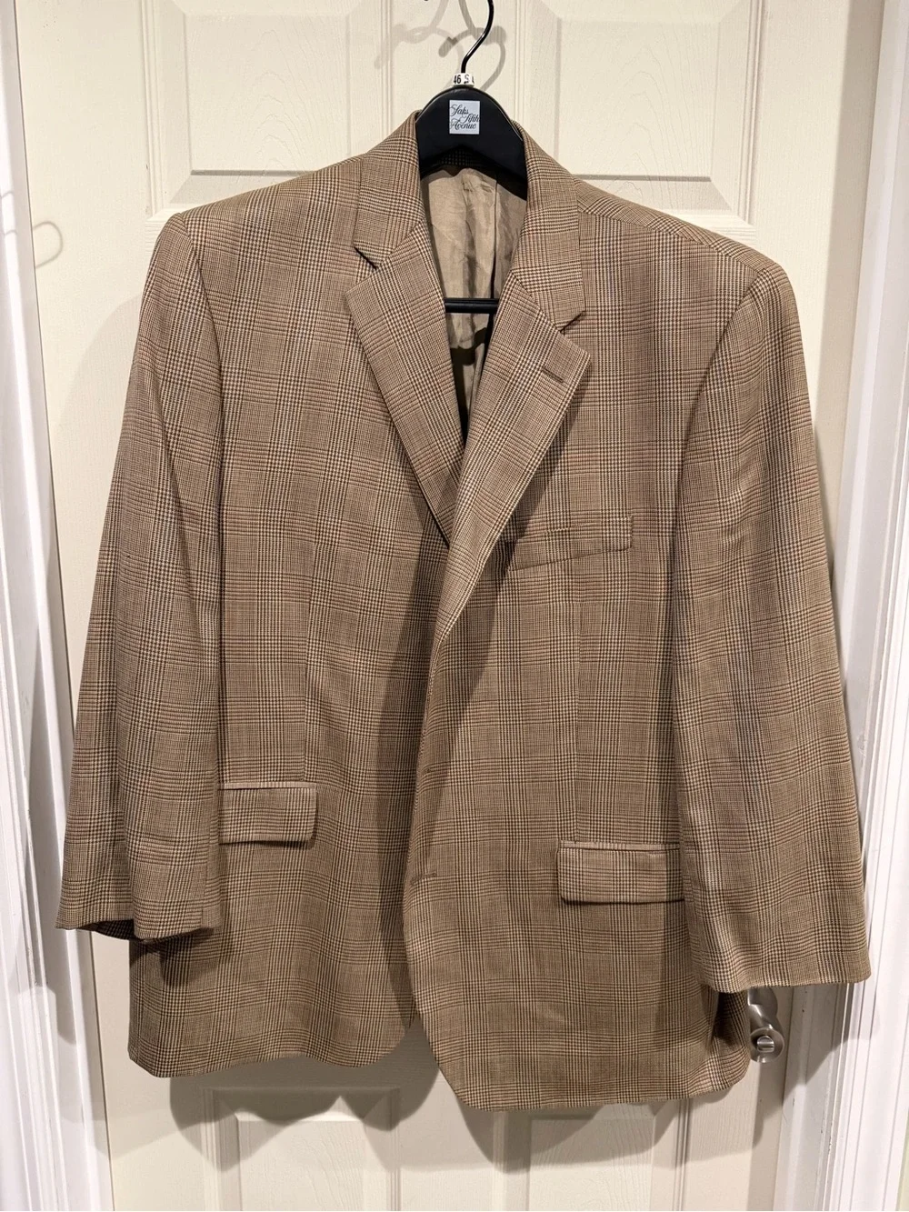 Lauren Ralph Lauren Pure Wool Plaid Sport Coat Made in Canada